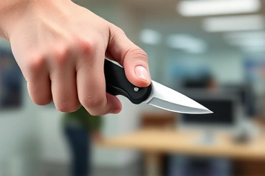 Hand safely using cutter knife with safety lock